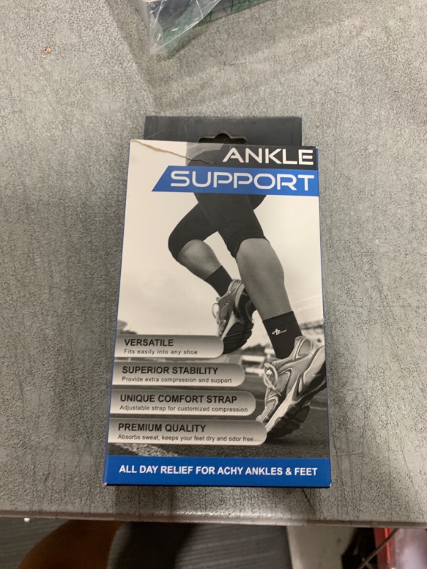 Photo 1 of ABIRAM Foot Sleeve (Pair) with Compression Wrap, Ankle Brace For Arch, Ankle Support, Football, Basketball, Volleyball, Running, For Sprained Foot, Tendonitis, Plantar Fasciitis