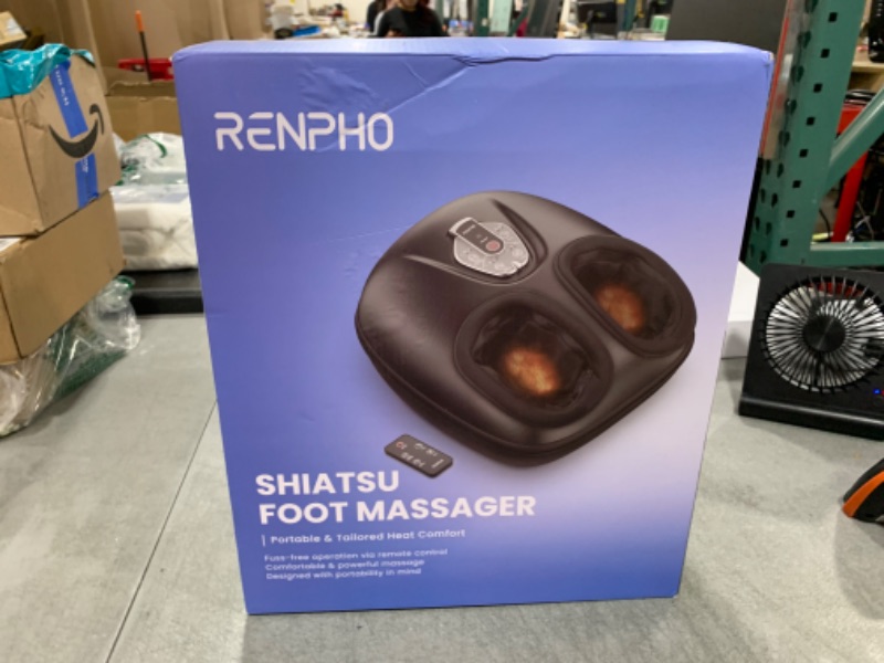 Photo 1 of RENPHO Foot Massager Machine with Heat [2025 Upgraded], FSA HSA Eligible, Foot Massager for Plantar Fasciitis, 3 Heat Levels, Fathers Day Dad Gifts for Women Mom, Wireless Control, True Feet Massage