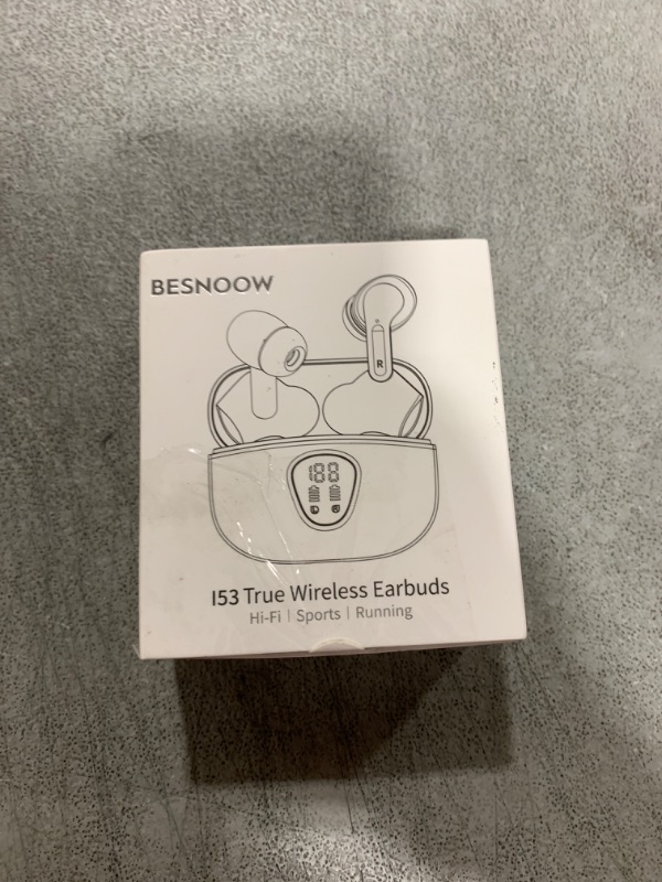 Photo 1 of Wireless Earbuds, Bluetooth 5.4 Headphones HiFi Stereo, Bluetooth Earbuds with ENC Noise Cancelling Mic, IP7 Waterproof in Ear Earphones, 48H, LED Display Ear buds for Pad Phone Workout Sports, White