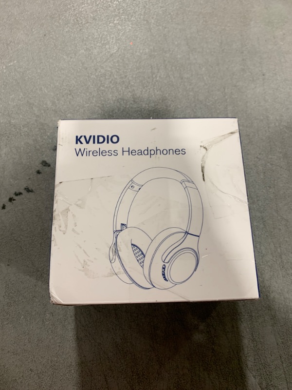 Photo 1 of KVIDIO Bluetooth Headphones Over Ear, 65 Hours Playtime Wireless Headphones with Microphone, Foldable Lightweight Headset with Deep Bass, HiFi Stereo Sound for Travel Work Cellphone
