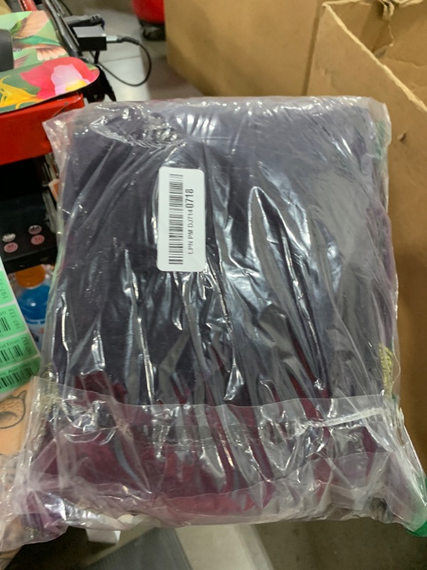 Photo 1 of Velvet Wizard Robe with Hooded and Sleeves, Halloween Fancy Cool Cosplay Costume (Purple, 56"/142cm)
