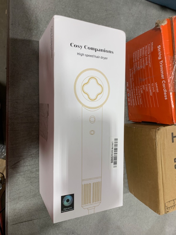 Photo 1 of Hair Dryer, 150000 RPM High-Speed Brushless Motor Negative Ionic Blow Dryer for Fast Drying, Low Noise Thermo-Control Hair-Dryer-with-Diffuser and Nozzle