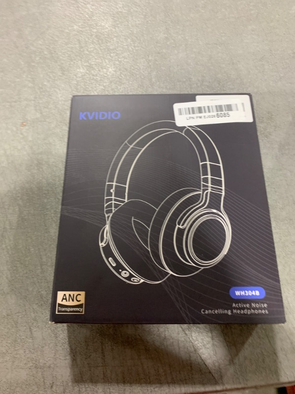 Photo 1 of KVIDIO Active Noise Cancelling Headphones, 70 Hours Playtime Bluetooth Headphones Wireless with Microphone, Transparency Mode, Deep Bass and Hi-Fi Stereo Sound Over Ear for Travel Office