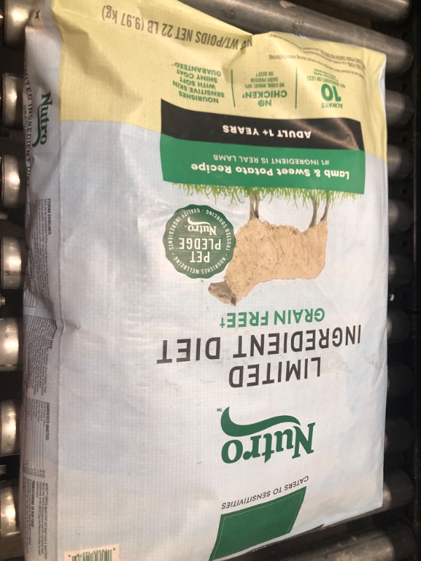 Photo 1 of Nutro Limited Ingredient Diet Adult Dry Dog Food, Lamb & Sweet Potato Recipe, 22 lbs.