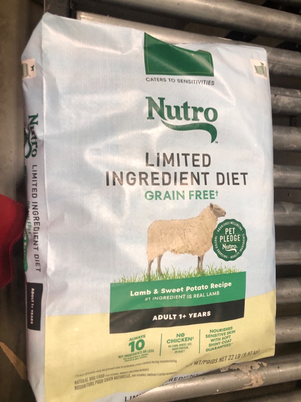 Photo 1 of Nutro Limited Ingredient Diet Adult Dry Dog Food, Lamb & Sweet Potato Recipe, 22 lbs.