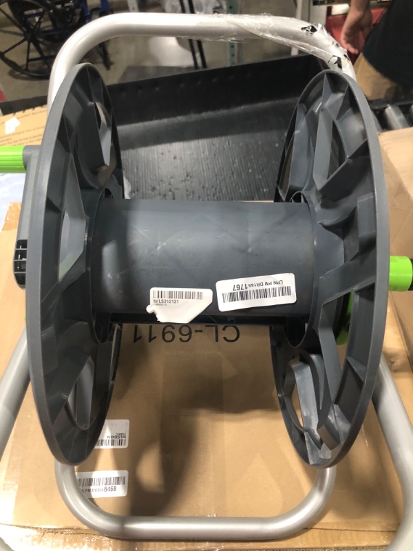 Photo 1 of YESTAR Water Hose Reel Cart, Holds 65-130 Ft of 5/8 Inch Hose, Wall Mounted Garden Hose Cart, Portable Hose Reel for Convenient Storage and Watering