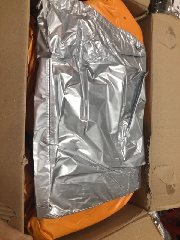 Photo 1 of Partuto Car Cover Waterproof All Weather Automotive Outdoor Anti-UV Full Exterior Cover for Toyota Sequoia 210D-PU Orange with Left Side Zippers