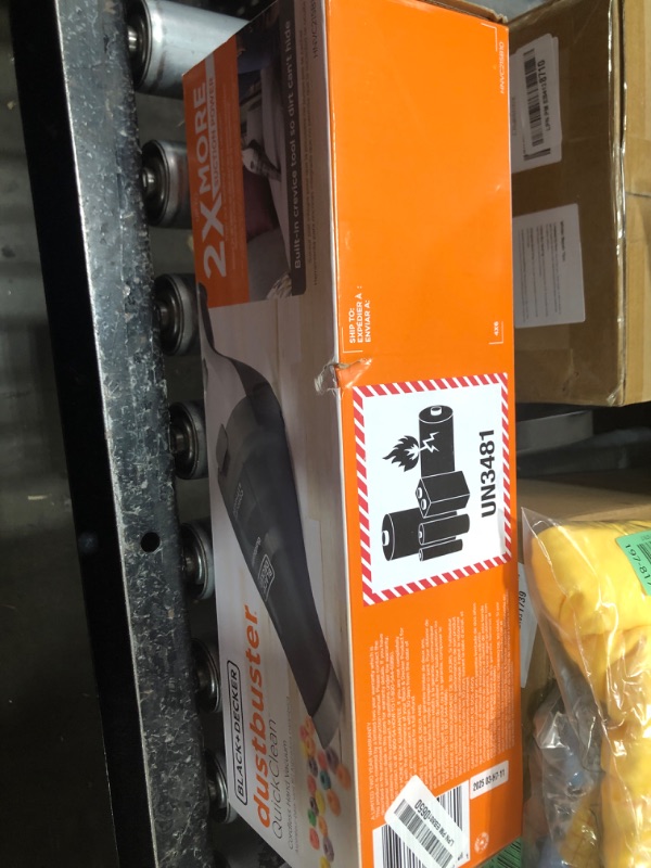 Photo 1 of BLACK+DECKER dustbuster QuickClean Cordless Handheld Vacuum (HNVC215B10)