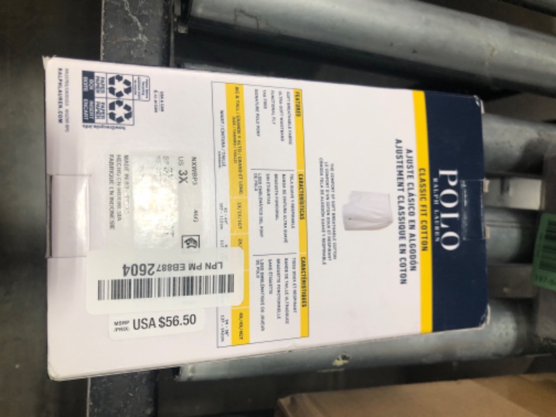 Photo 1 of POLO Mens Ralph Lauren Classic Fit Cotton Woven 3-pack Boxer Shorts, Bengal Stripe/Red, Stockton Plaid/Red, Polo Black/Red, 3X US