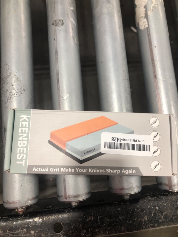 Photo 1 of KEENBEST Actual Grit Premium Material Sharpening Stone 2 Side 400 1000 Whetstone Set Kitchen Knife Sharpener Stone Wet Stones for Sharping Knives Kit with Non-slip Rubber Base