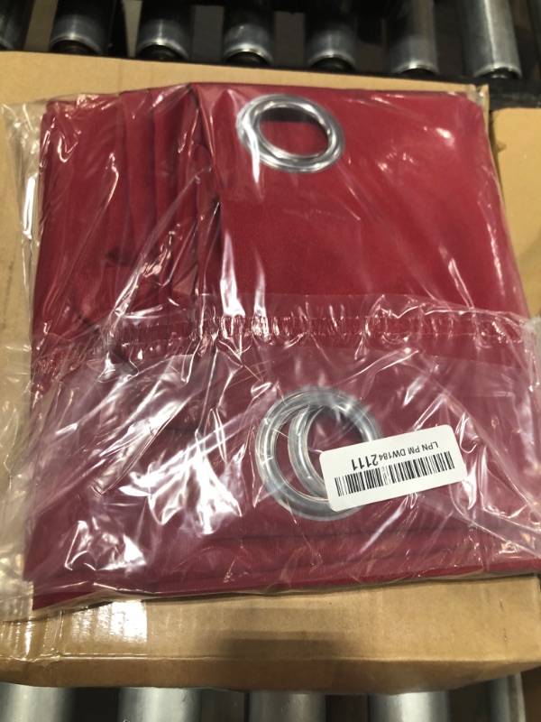 Photo 1 of BONZER Outdoor Curtains for Patio Water Resistant Heavy Privacy Sunlight Blocking Grommet Outside Curtains for Porch, Pergola, Gazebo, 1 Panel, 54W x 95L inch, Red