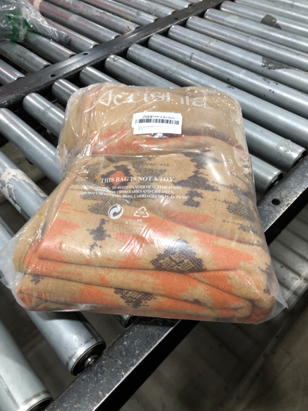 Photo 1 of ACUSHLA Merino Wool Blanket - Warm Thick Washable Large Bed Couch Camping Outdoor Throw Blanket All Seasons 79X63, Myers Khaki