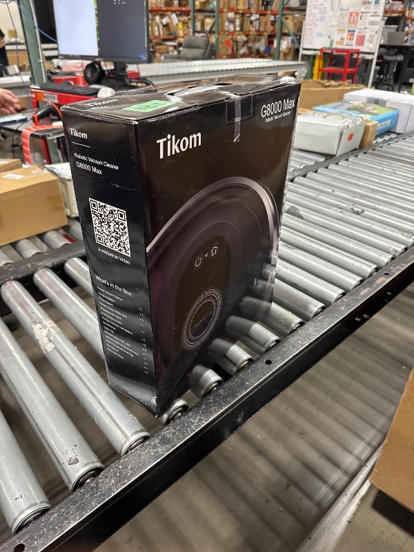 Photo 1 of Tikom Robot Vacuum and Mop Combo, 5000Pa Robotic Vacuum Cleaner, 150 Min Max, App & Remote Control, Idear for Hard Floor, Carpet, Pet Hair, Self-Charge(G8000 Max)