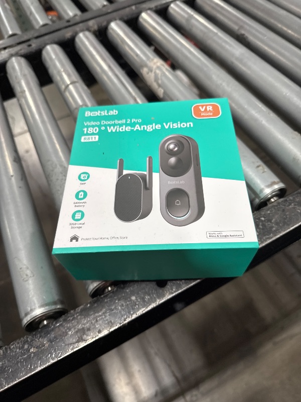 Photo 1 of BOTSLAB 5MP Wireless Video Doorbell Camera, No Monthly Fee, 5GHz WiFi, 180° Head-to-Toe View, AI Motion Detection, VR Mode, Battery or Wired Powered, Easy Installation, Weatherproof
