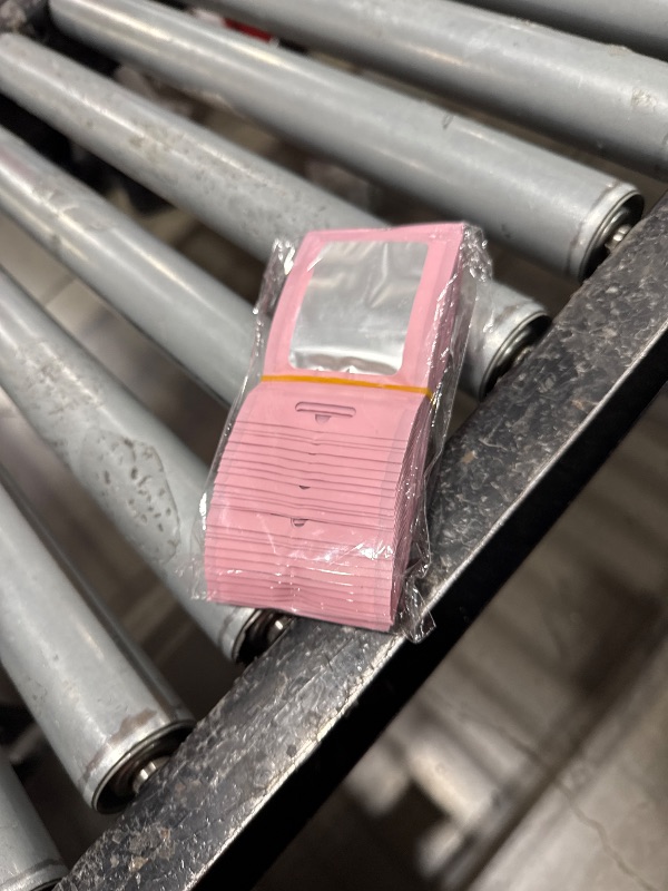 Photo 1 of 100 Pieces Resealable Mylar Bags with Zip and Clear Window Smell Proof Packaging Bags Foil Pouch Zip Bag for Food Self Sealing Storage Supplies (Pink, 2.75×3.93 inches)