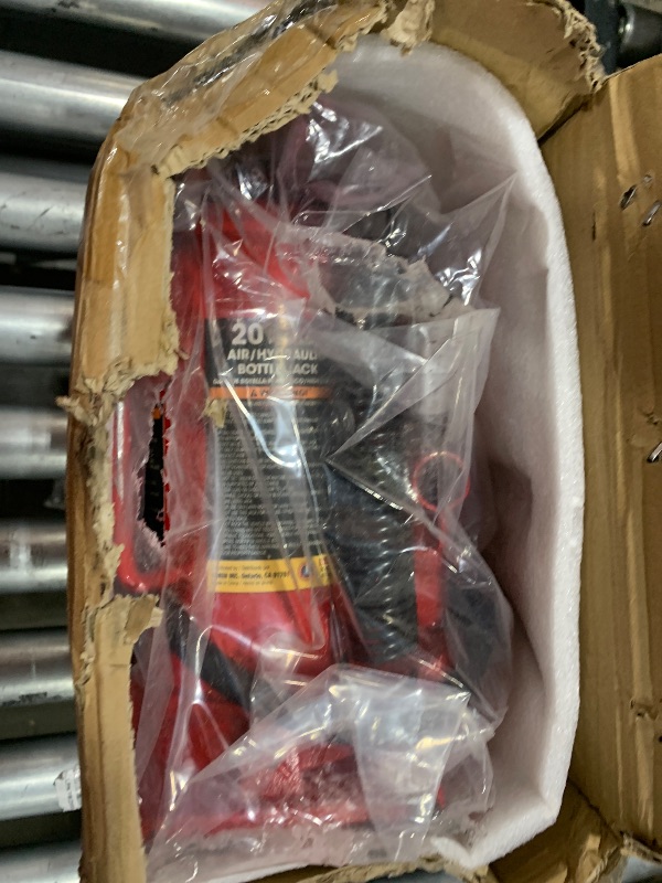 Photo 1 of BIG RED AQD20TR Air Hydraulic Bottle Jack: Heavy Duty Professional Lift with Dual-Power Operation, 10.24"-20.08" Adjustable Lift Range & Safety Valve - 20 Ton (40,000 LBS)