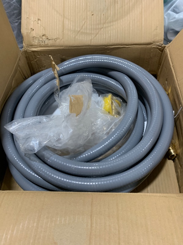 Photo 1 of 3/4" Natural Gas Hose for Generator, 30FT 3/4" ID Natural Gas Hose with Quick Connect for NG/LP Propane Appliances, Grill,Patio Heaters,Generators, Indoors & Outdoors CSA Certified