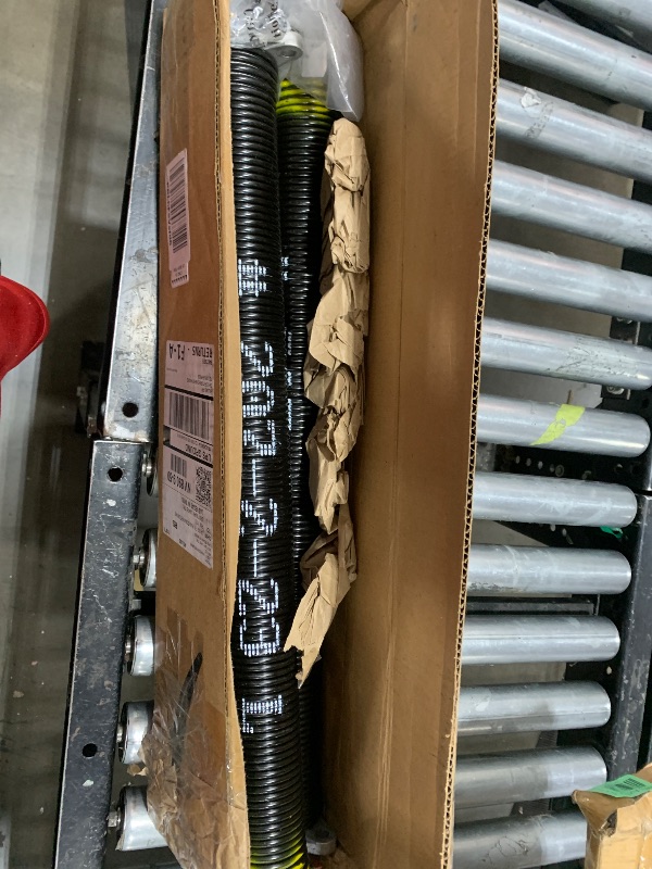 Photo 1 of Pair of 2" Garage Door Torsion Springs Set with Non-Slip Winding Bars & Gloves, Precision Electrophoresis Black Coated Without Oil, for Replacement & Installation, MIN 16,000 Cycles(0.207x2''x23'')