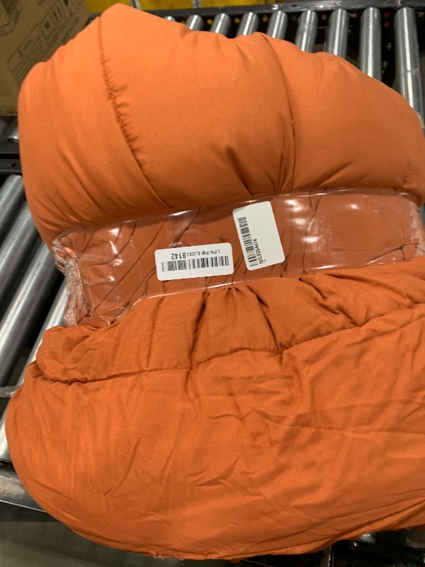 Photo 1 of CozyLux Burnt Orange Comforter Set King 7 Pieces Burnt Orange King Size Comforter Set Bedding Sets Bed Set with All Season Quilted Comforter, Flat Sheet, Fitted Sheet, Pillowcases Terracotta