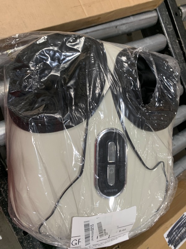 Photo 1 of Nekteck Shiatsu Foot Massager Machine with Soothing Heat, Deep Kneading Therapy, Air Compression, Improve Blood Circulation and Foot Wellness,Relax for Home or Office Use(Beige)