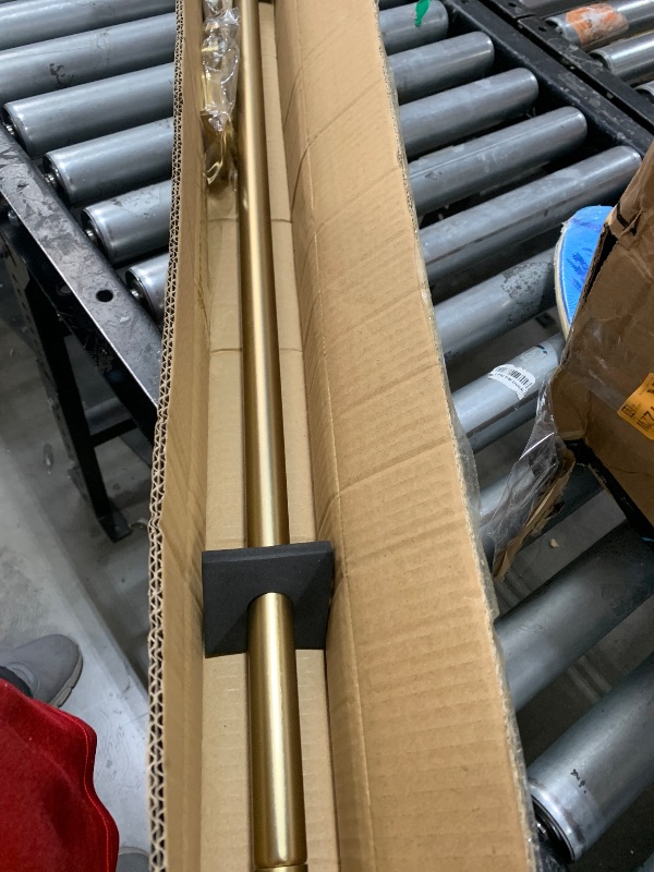Photo 1 of Lwiiom Double Blackout Curtain Rods 72 to 144 Inches (6-12 Feet),1-Inches Front and 5/8 Inches Back Adjustable End Cap Double Window Drapery Rod for Drapes and Curtains,Matte White