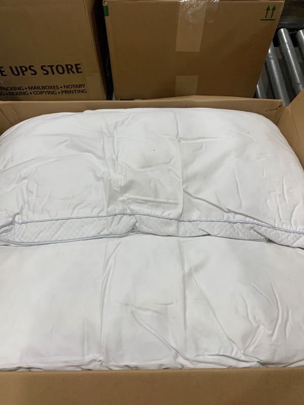 Photo 1 of Beckham Hotel Collection Bed Pillows King Size Set of 2 - Down Alternative Bedding Gel Cooling Big Pillow for Back, Stomach or Side Sleepers
