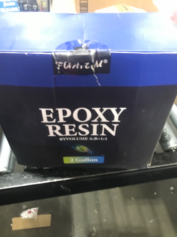 Photo 1 of Epoxy Resin 2 Gallon - Crystal Clear Epoxy Resin Kit - Self-Leveling, High-Glossy, No Yellowing, No Bubbles Casting Resin Perfect for Crafts, Table Tops, DIY 1:1 Ratio