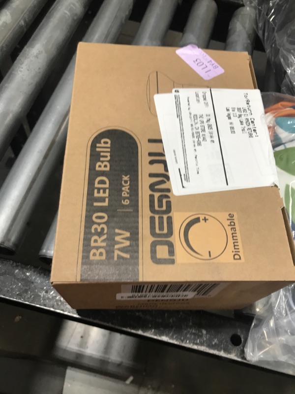Photo 1 of DEGNJU BR30 LED Bulb, Dimmable Flood Lights Indoor CRI80 7W Equivalent 65W 2700K Soft White 650 Lumens, 15000 Lifetime Hours Recessed Light Bulbs, Interior E26 Base LED Can Light Bulbs, 6 Pack