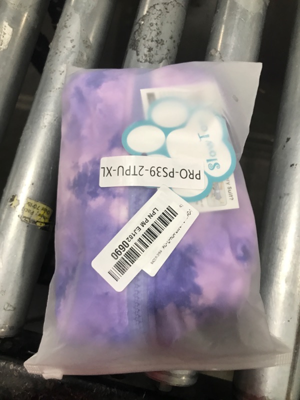 Photo 1 of SlowTon Dog Surgery Recovery Suit - Zipper On Dog Onesies After Surgery for Female Male Dogs, Abdominal Wounds Bandages Cone/E-Collar Alternative Surgical Body Suit Shirt (Purple - Tie Dye,XL)