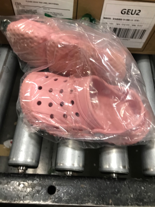 Photo 1 of INMINPIN Kids Girls Boys Clogs Garden Shoes Toddler Slides Sandals Children Water Shower Beach Pool Slippers Indoor Outdoor,Little Kid 13,Pink