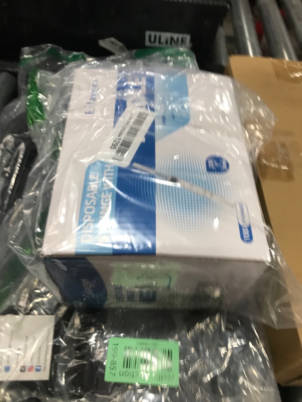 Photo 1 of 100 Pack Disposable 3ml/cc Lab Syringes with 23Ga 1 Inch Needle Luer Lock, Individually Sealed Packed