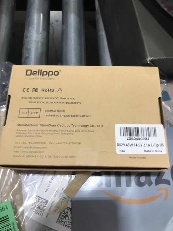 Photo 1 of Delippo 14.5V 3.1A for MacBook 45W L-Tip Connector AC Power Adapter Replacement Charger for MacBook Air A1237 A1244 A1304 A1369 A1374 A1377 11” 13” (Before Mid 2012) with 6ft Long Cable