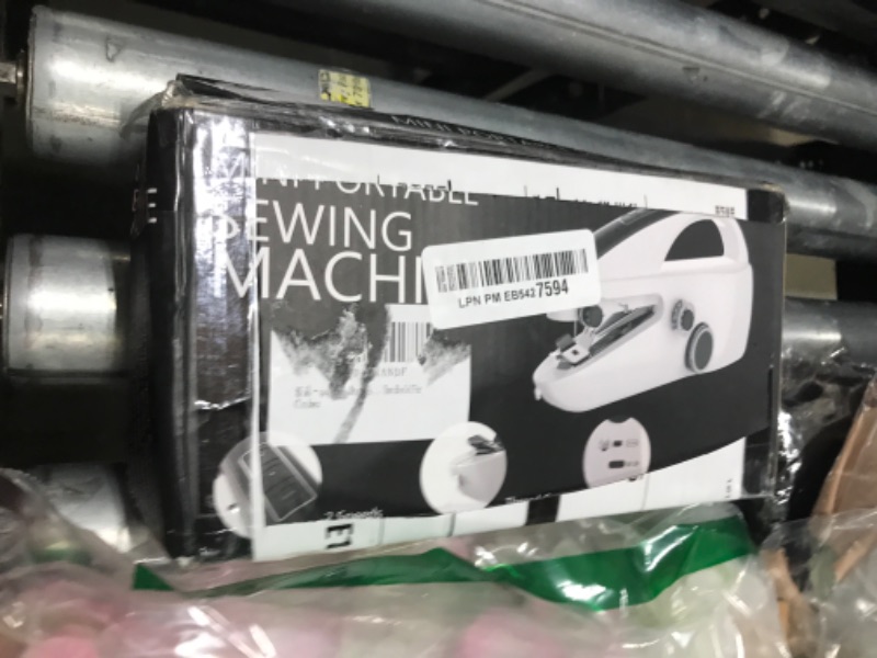 Photo 1 of qagwotuv Hand Held Sewing Machine Mini for Beginners, Portable Sewing Machine Handheld for Adults with Dual-Speed & Dual-Power