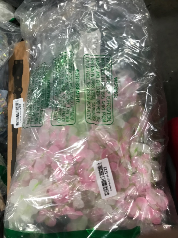 Photo 1 of BLEUM CADE 10Pcs White & Pink Fake Wisteria Hanging Flowers, 3.6Ft/Pcs Artificial Wisteria Garland, Hanging Flowers for Wedding Party Home Backdrop Wall Decoration