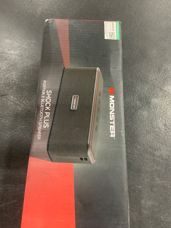Photo 1 of Monster Shock Plus Bluetooth Speaker, Portable Speaker with 30W Loud Stereo Sound, Bluetooth 5.4, TWS Pairing, 15H Playtime, Support AUX/TF Card, IPX6 Waterproof Wireless Speakers for Outdoor, Home
