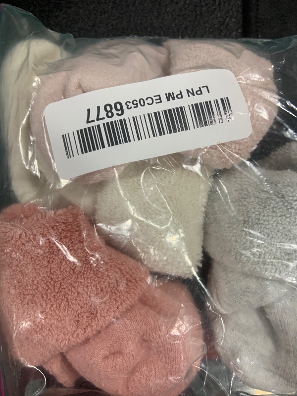 Photo 1 of little planet by carter's Unisex-Baby Multipack No Slip Socks, Pink Gray Cream, 3-12