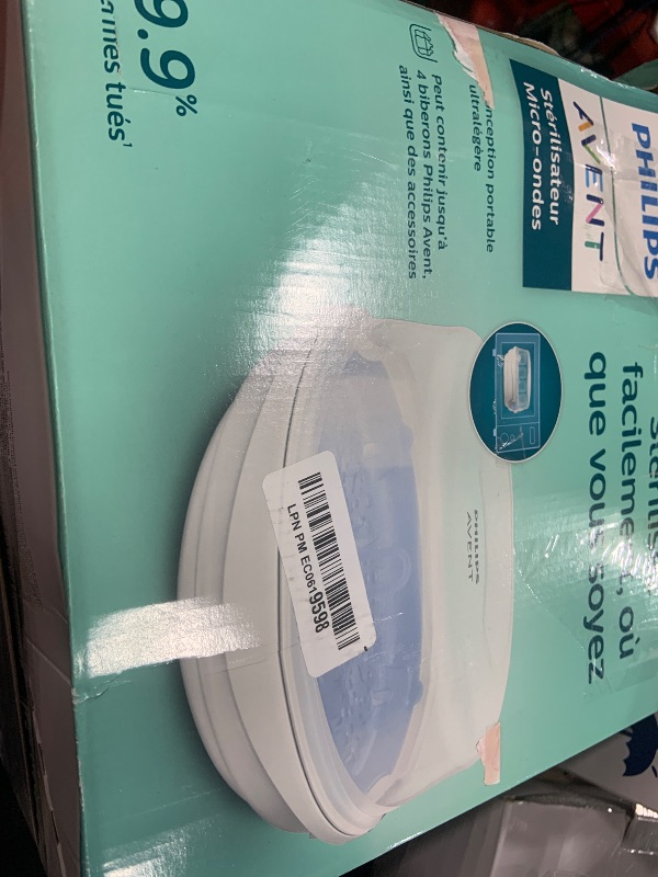 Photo 1 of Philips AVENT Microwave Steam Sterilizer for Baby Bottles, Pacifiers, Cups and More, SCF281/05