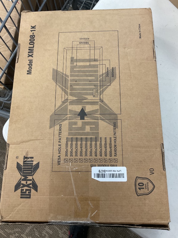 Photo 1 of USX Mount Full Motion TV Wall Mount for Most 42-86 inch Flat Screen/LED/4K, TV Mount Bracket Dual Swivel Articulating Tilt 6 Arms, Fits 8” 12” 16" Wood Studs,Max VESA 600x400mm, Holds up to 132lbs