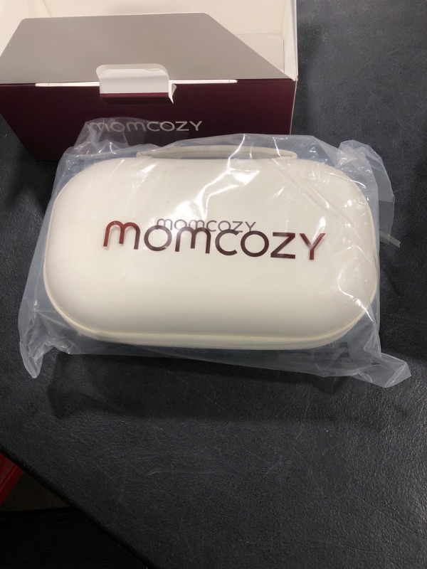 Photo 1 of Momcozy Breast Pump Hands Free M5, Wearable Breast Pump of Baby Mouth Double-Sealed Flange with 3 Modes & 9 Levels, Electric Breast Pump Portable - 24mm, 2 Pack Cozy Red