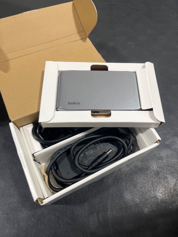 Photo 1 of Belkin Connect Thunderbolt 4 Docking Station, 5-in-1 USB-C Multiport Core Hub w/ 96W Power Delivery for Mac, Windows, Single 8K or Dual 4K Display, Thunderbolt 4 Cable & Power Supply Included