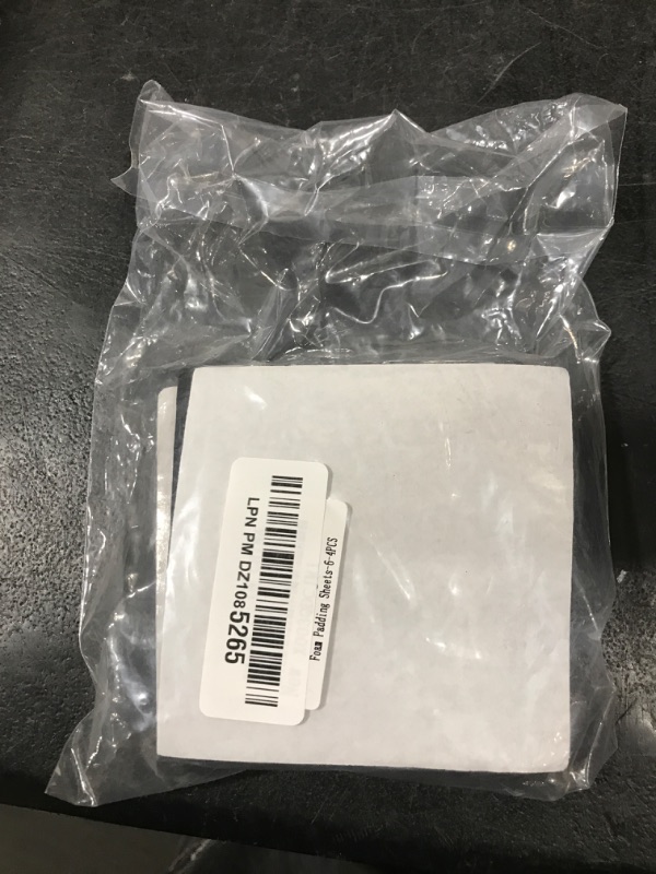 Photo 1 of Foam Padding Sheets with Adhesive Backing - 1/4" Thick Self Stick Neoprene Insulation Foam,1/4 Inch Thick X 4 Inch Long X 4 Inch Wide (4, 1/4Inch x 4Inch x 4Inch)