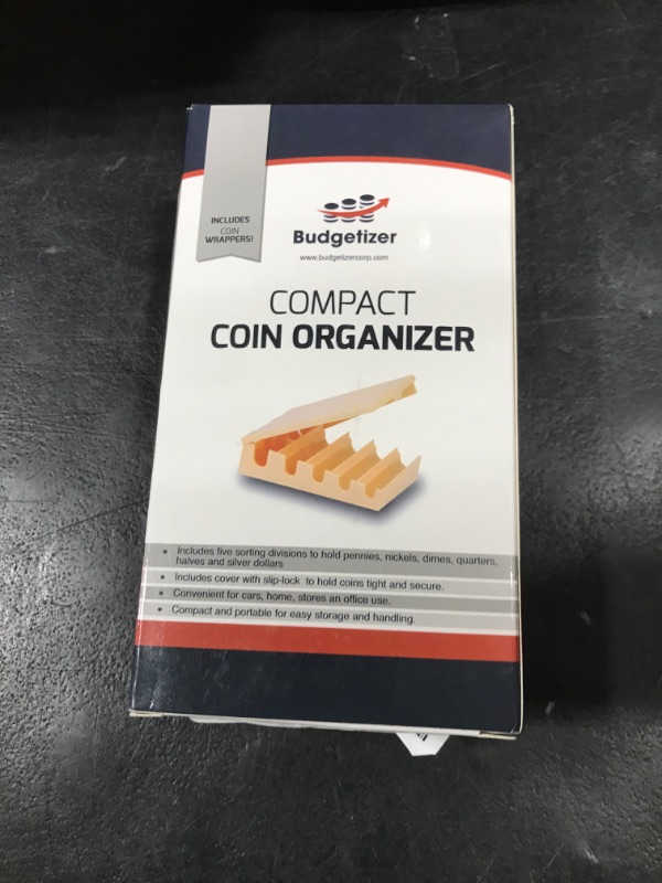 Photo 1 of BankSupplies Clamshell Coin Holder Storage Box | Coin Sorter | Small & Portable | Durable Build | Easy Counting | Great for Banks, Businesses, Shops & Offices, 129-47703