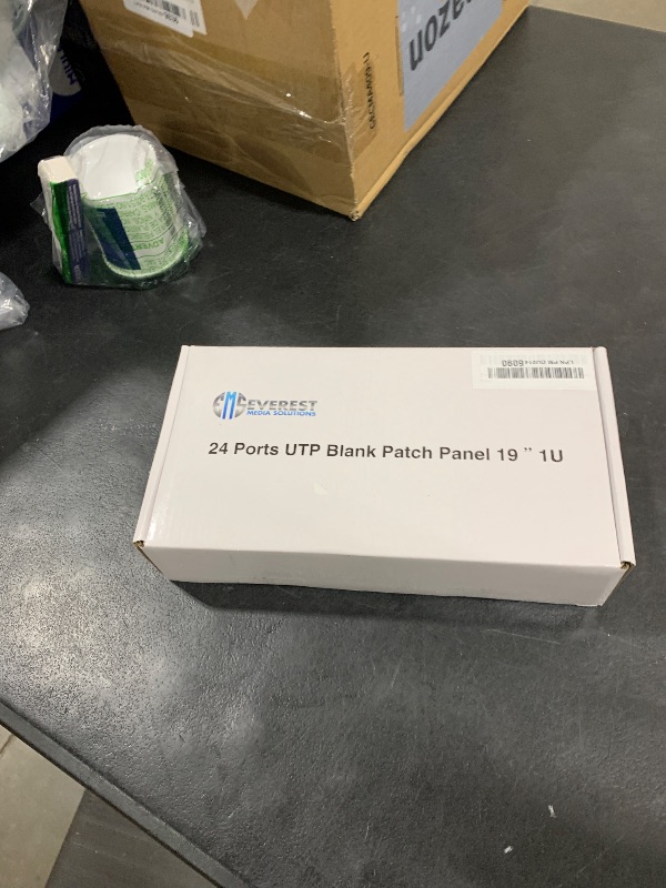 Photo 1 of Everest 24 Port Keystone Patch Panel (1-Pack) - Removable 6-Port Panels - Use with Slim Profile Keystones ONLY (Wider Jacks May not fit Side by Side) - with Adjustable Rear Cable Management Bar