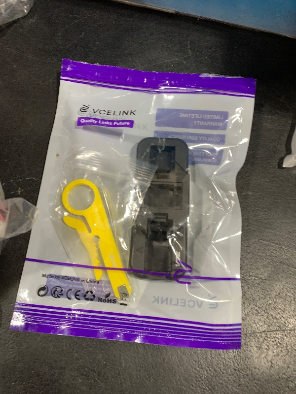 Photo 1 of VCE Combo Keystone Punch Down Stand and Mini Wire Stripper Cutter for 90/180 Degree RJ45 Cat5/Cat5E/Cat6/Cat6A RJ11 RJ12 Keystone Jack Modular Coupler