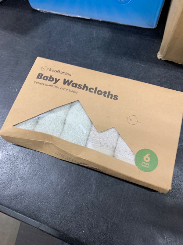 Photo 1 of 6-Pack Baby Washcloths - Soft Viscose from Bamboo Washcloth, Baby Wash Cloths for Newborn, Kids, Bath Baby Towels, Face Towel, Face Cloths for Washing Face(Stone/Dove)