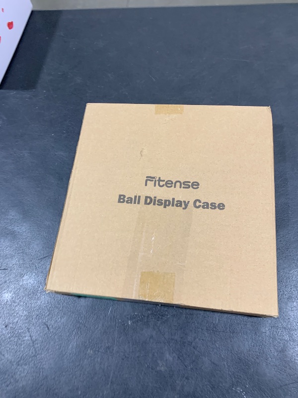 Photo 1 of Fitense Basketball Display Case Acrylic Clear, UV Protected Basketball Stand Box Full Size with Solid Wood Base, Soccer Display for Autographed Standard NBA WNBA Ball Memorabilia Keepsake, Ideal Gift