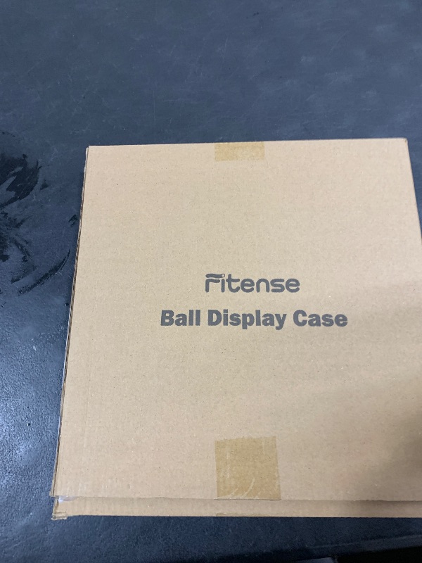 Photo 1 of Fitense Basketball Display Case Acrylic Clear, UV Protected Basketball Stand Box Full Size with Solid Wood Base, Soccer Display for Autographed Standard NBA WNBA Ball Memorabilia Keepsake, Ideal Gift