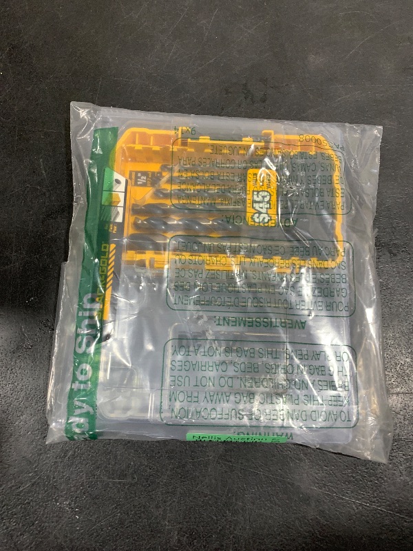 Photo 1 of DEWALT Drill Bit Set, 14-Piece, 135 Degree Split Point, For Plastic, Wood and Metal (DWA1184)