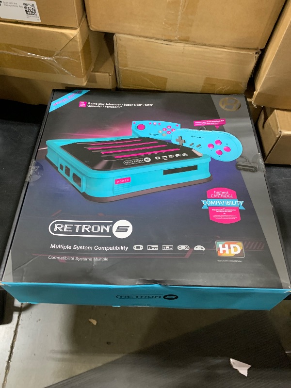 Photo 1 of Hyperkin RetroN 5: HD Gaming Console for GBA/Gbc/GB/Super NES/Super Famicom/Genesis/Mega Drive/Master System (Hyper Beach) - Super NES