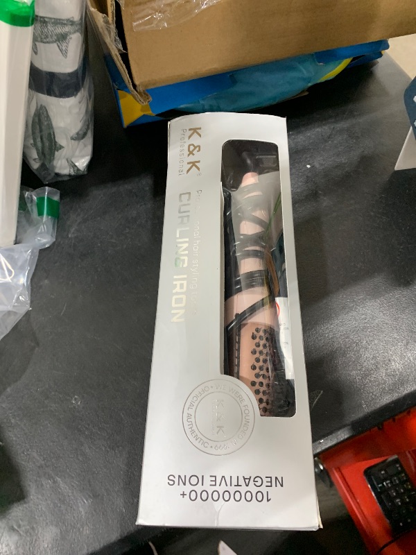 Photo 1 of K&K 1.5 Inch Ceramic Tourmaline Ionic Curling Brush Volumizer - Hot Brush Creates Root Volume & Loose Curls, Volume Curls, Hair Styling Tool